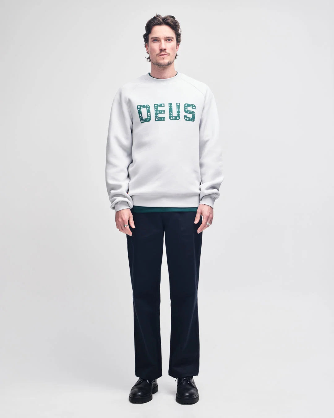 DEUS EX MACHINA BLOCK DRILL CREW - ALUMINIUM