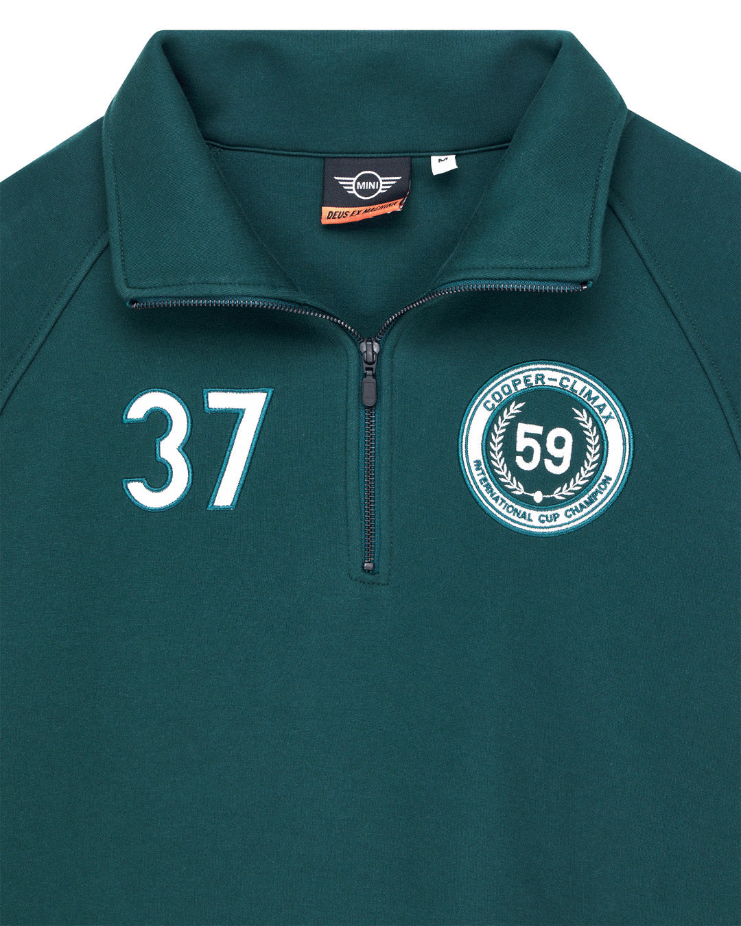 DEUS EX MACHINA CC 1/4 ZIP FLEECE - RACE GREEN