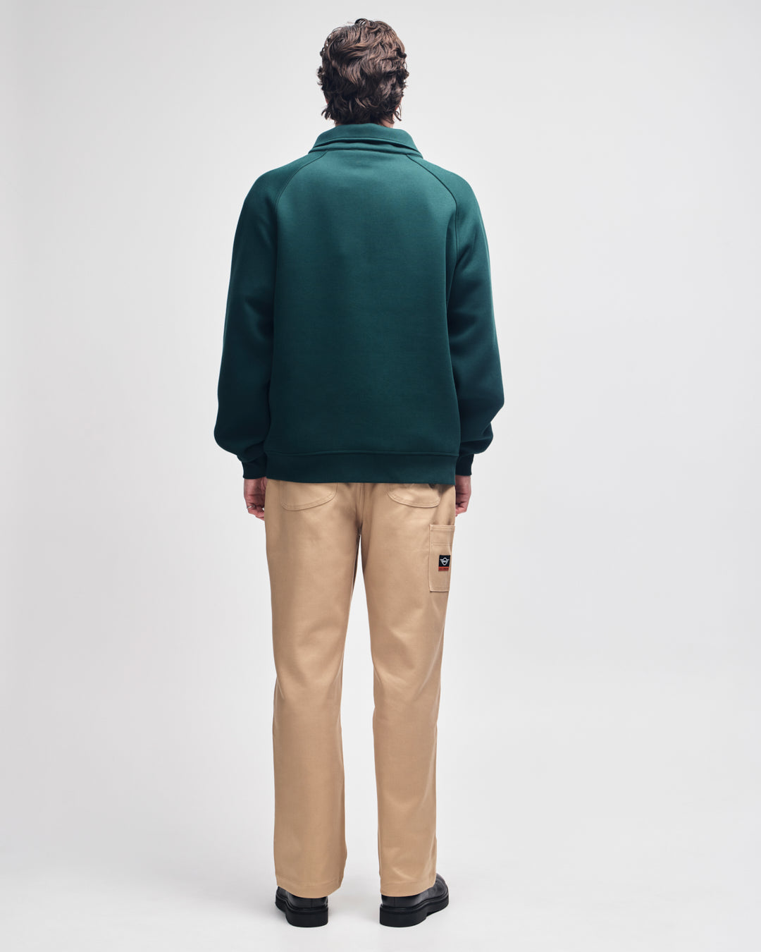 DEUS EX MACHINA CC 1/4 ZIP FLEECE - RACE GREEN