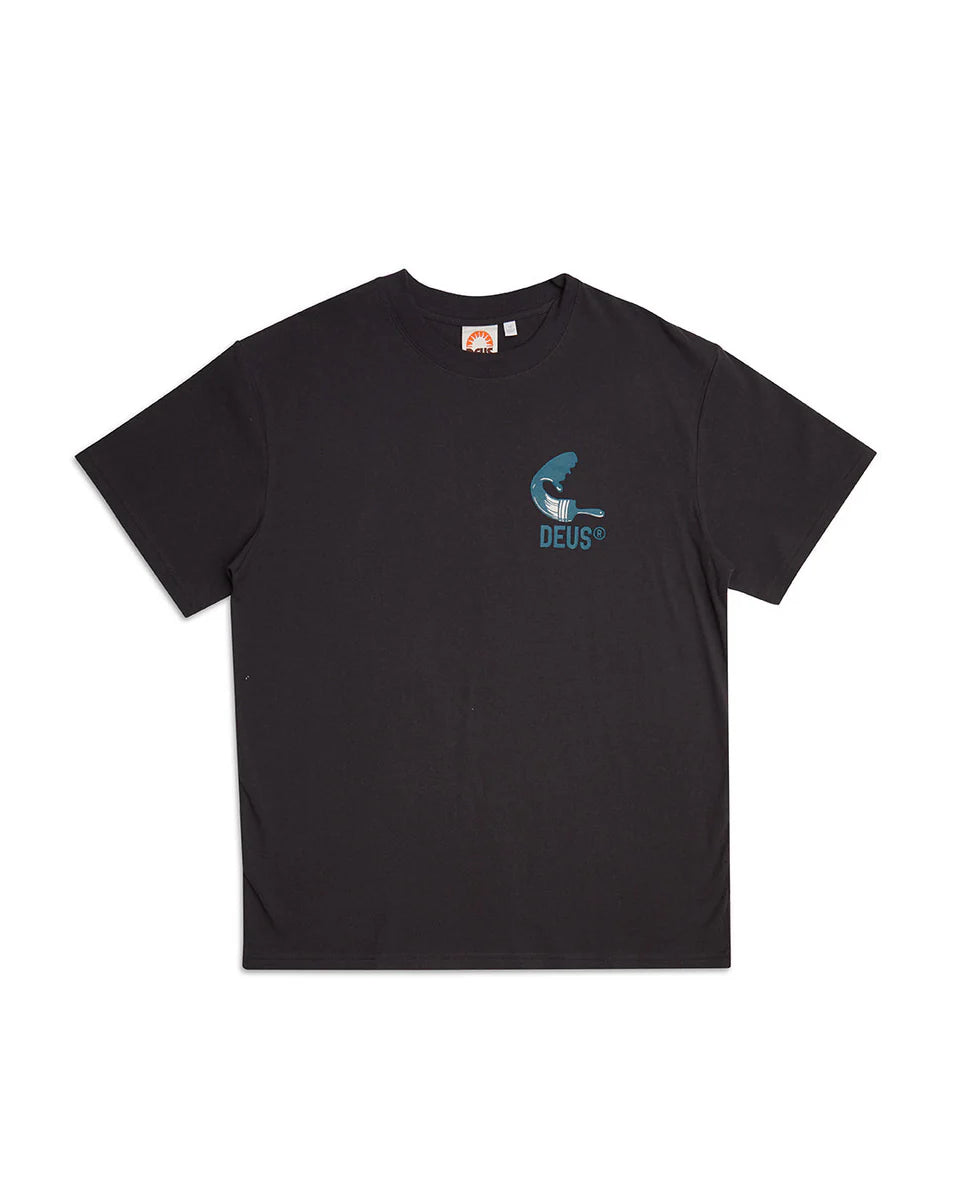 DEUS EX MACHINA CANGGU ADDRESS TEE - ANTHRACITE