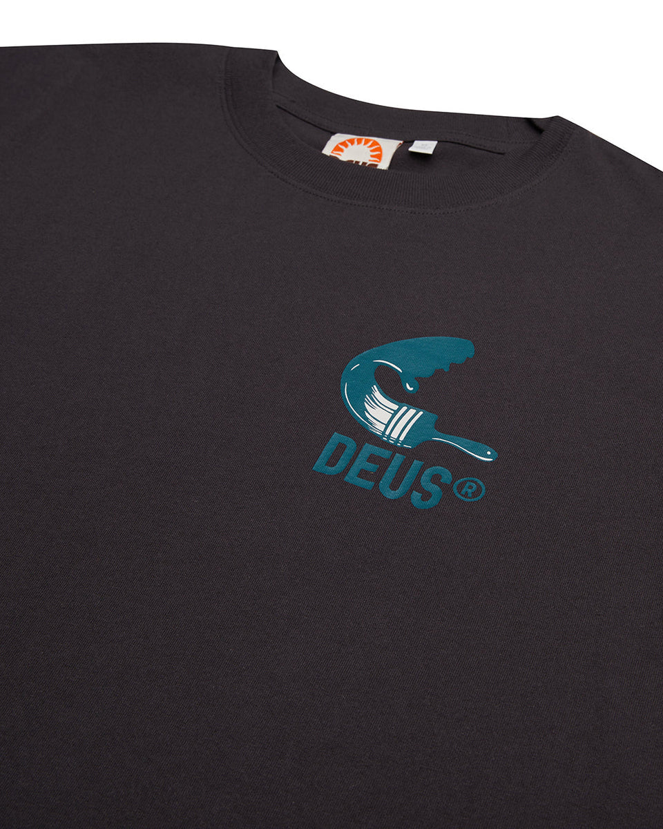 DEUS EX MACHINA CANGGU ADDRESS TEE - ANTHRACITE