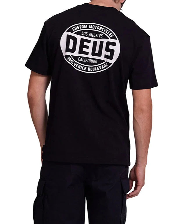Deus Ex Machina Stranger Tee — Anthracite — front view