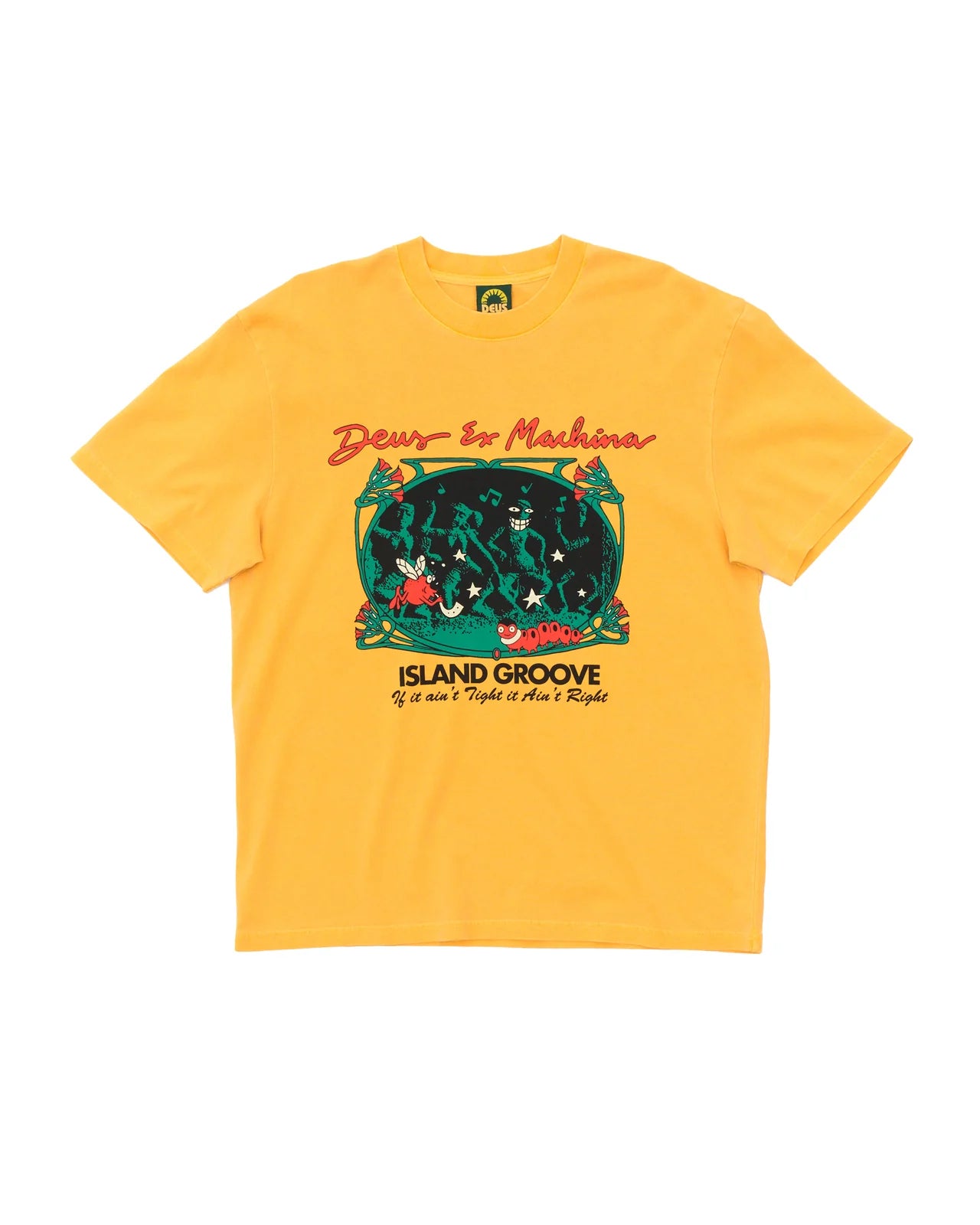 DEUS EX MACHINA ISLAND GROOVE TEE - RADIANT YELLOW