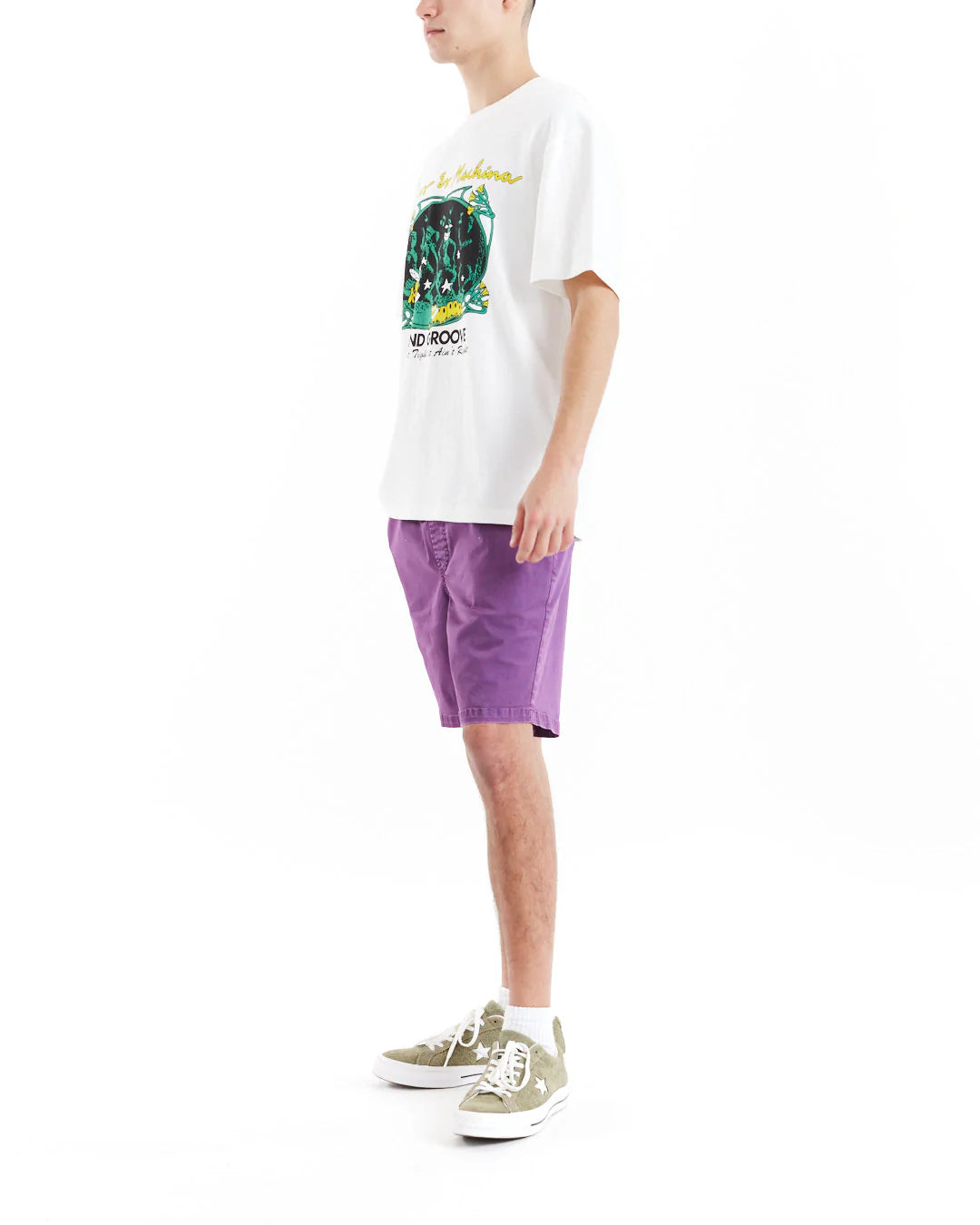 DEUS EX MACHINA ISLAND GROOVE TEE - VINTAGE WHITE