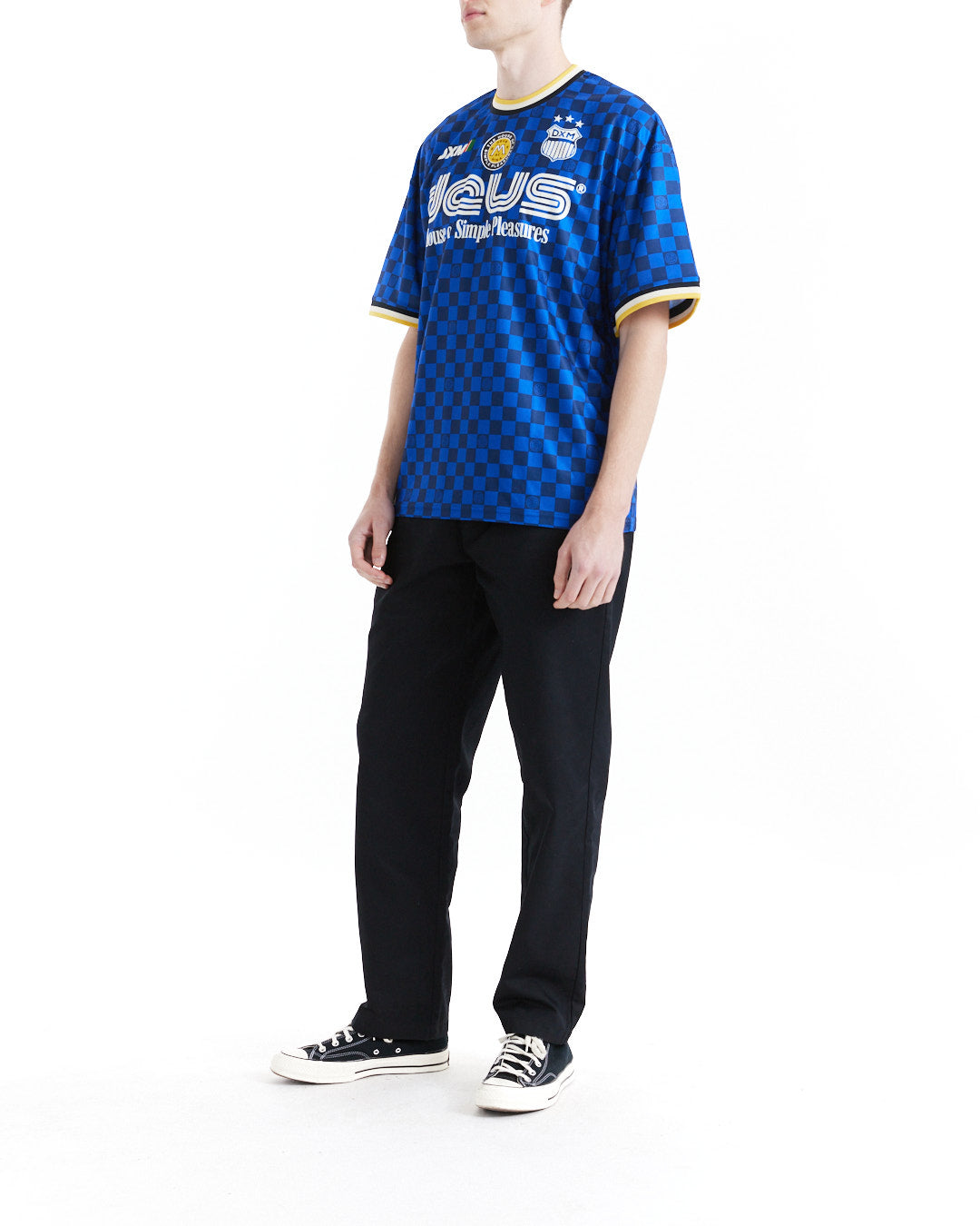 DEUS EX MACHINA SHOWROOM MOTO JERSEY - LAPIS BLUE