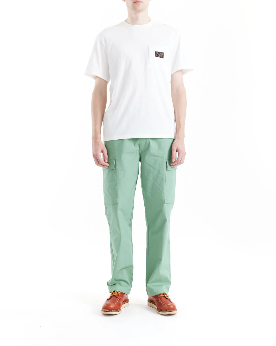 DEUS  EX MACHINA TERRACE POCKET TEE - VINTAGE WHITE