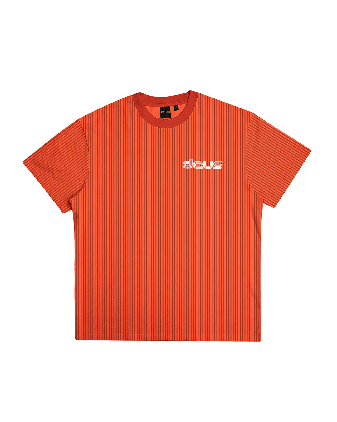 DEUS EX MACHINA SPLIT LANE TEE - ORANGE.COM