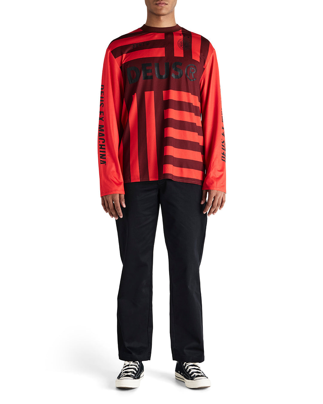 DEUS EX MACHINA BLACKOUT MOTO JERSEY - ORANGE