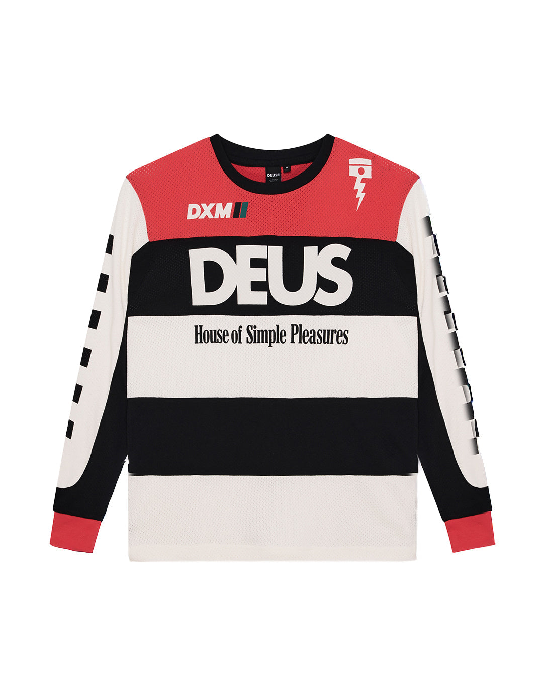 Vilander Moto Jersey - Valiant Red Combo|Flatlay