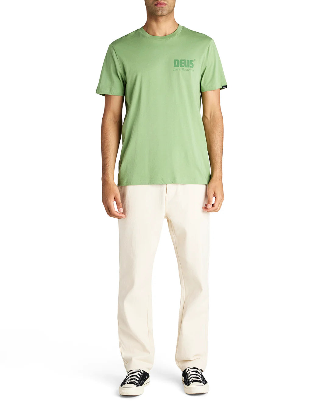 DEUS EX MACHINA DROP DOWN TEE - TENDRIL GREEN