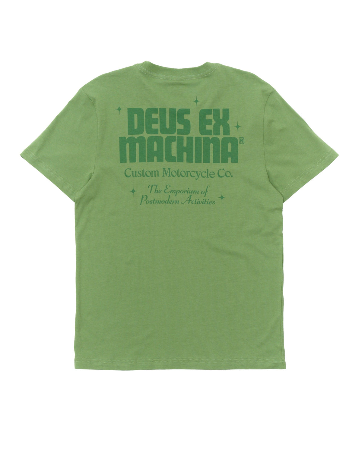 drop-down-tee-tendril-green|Flatlay