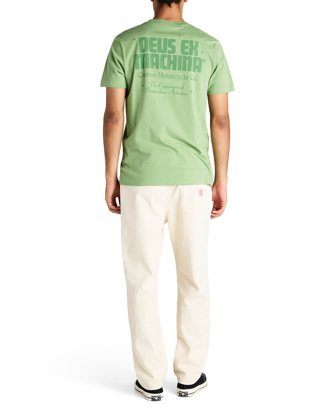 DEUS EX MACHINA DROP DOWN TEE - TENDRIL GREEN