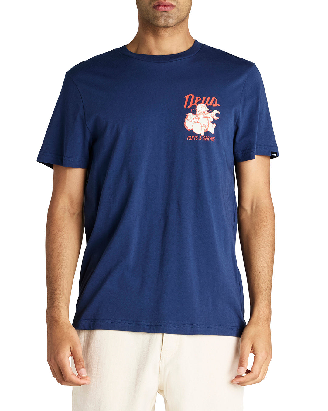 overbite-tee-mechanic-blue|Model