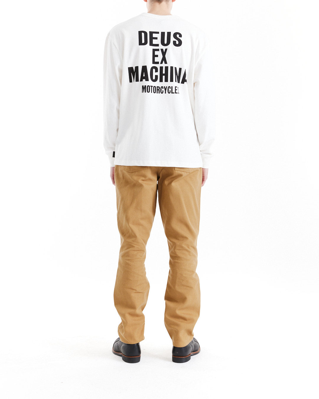 DEUS EX MACHINA RIDE READY LS TEE - VINTAGE WHITE