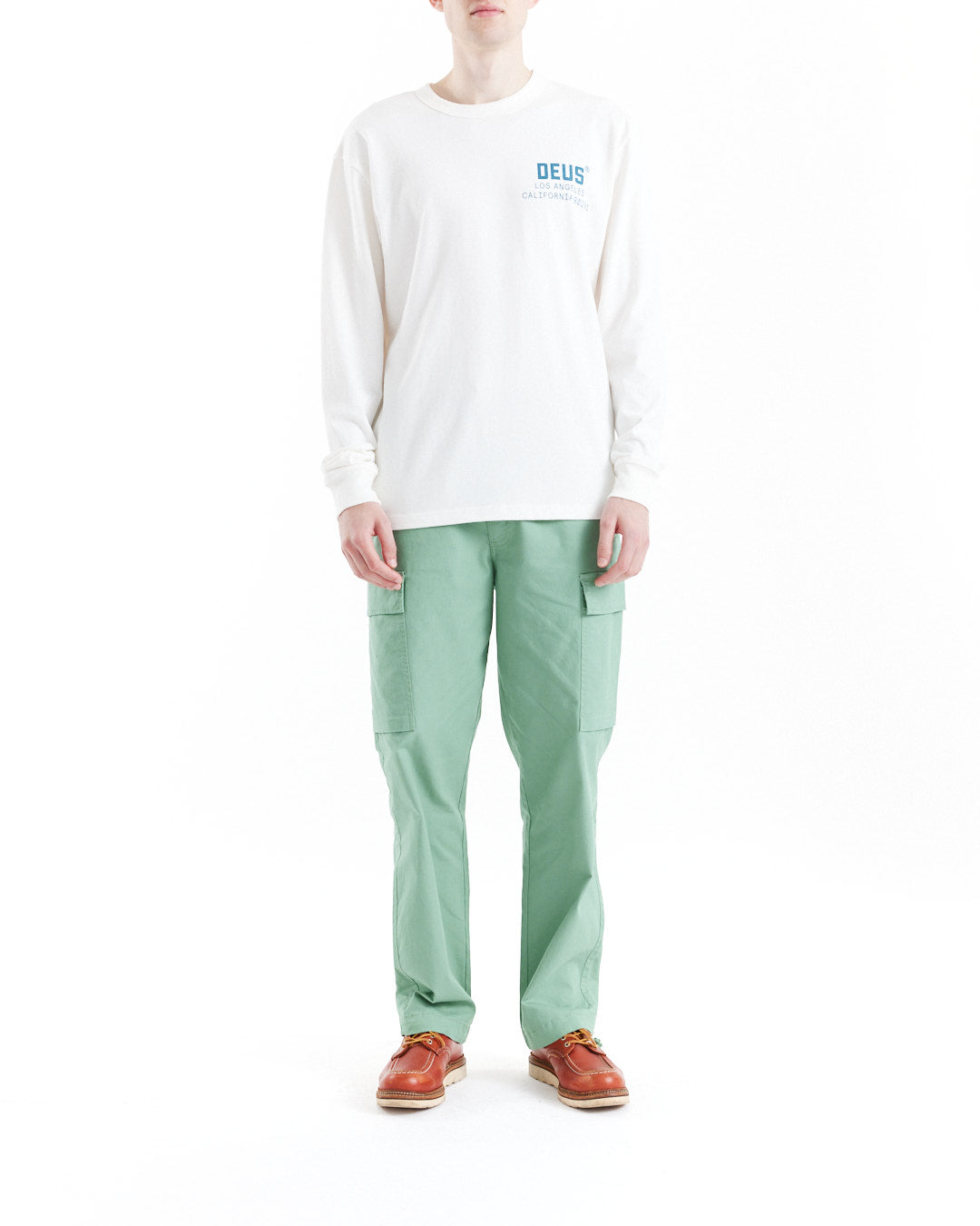 DEUS EX MACHINA JONES LS TEE - VINTAGE WHITE