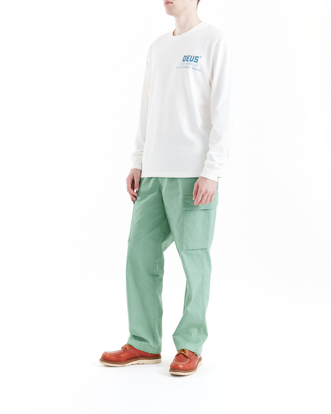 DEUS EX MACHINA JONES LS TEE - VINTAGE WHITE