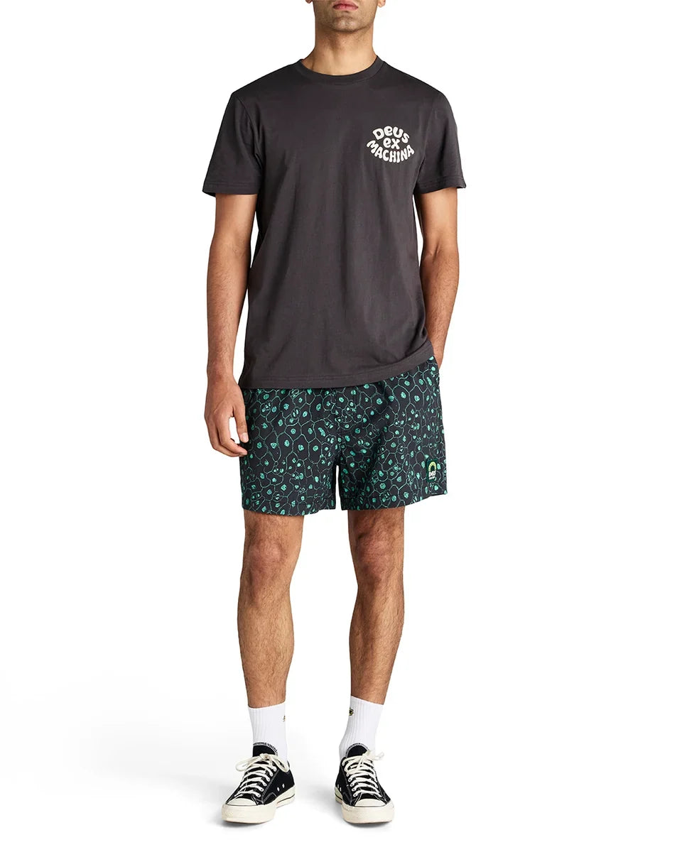 DEUS EX MACHINA PLANT CELL BOARDSHORT (MESH) BISCAY GREEN