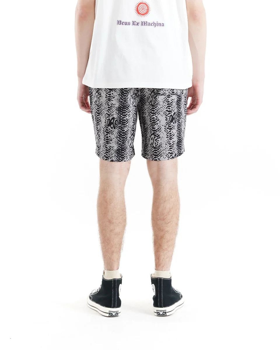DEUS EX MACHINA SNAKE EYES BEACH SHORT TITANIUM
