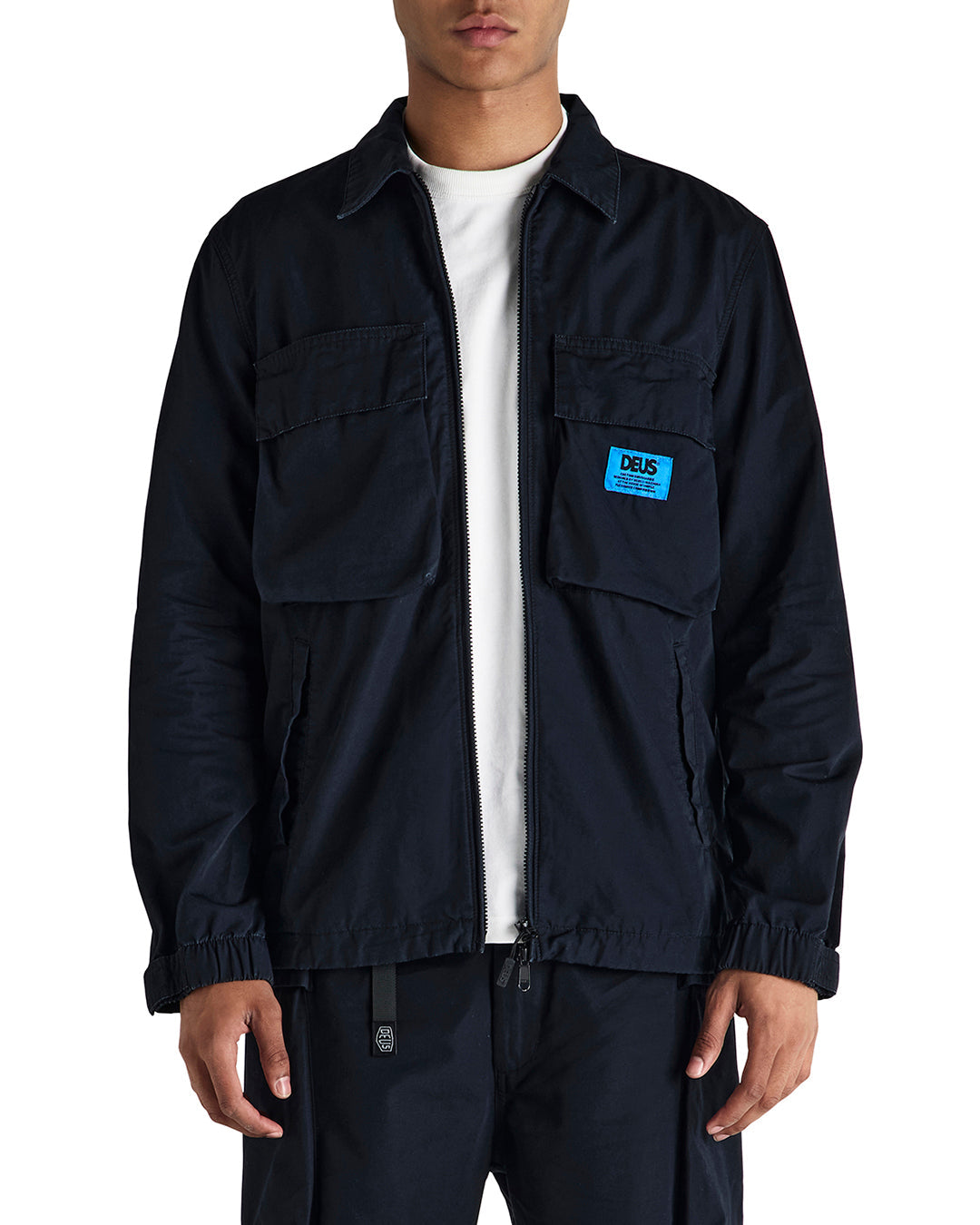 Duck Dive Zip Shirt - Black|Model