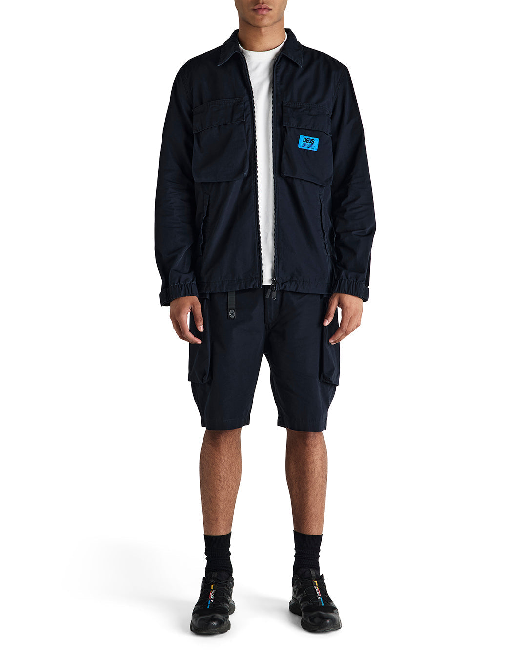 DEUS EX MACHINA DUCK DIVE ZIP SHIRT - BLACK