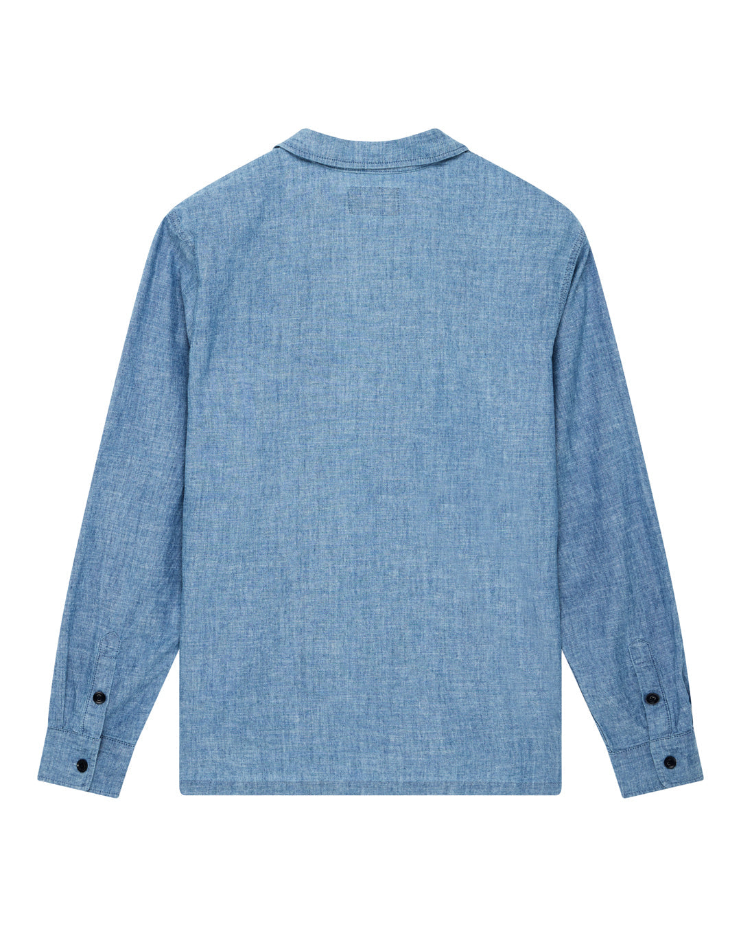Forecourt Denim Shirt - Indigo Chambray|Flatlay