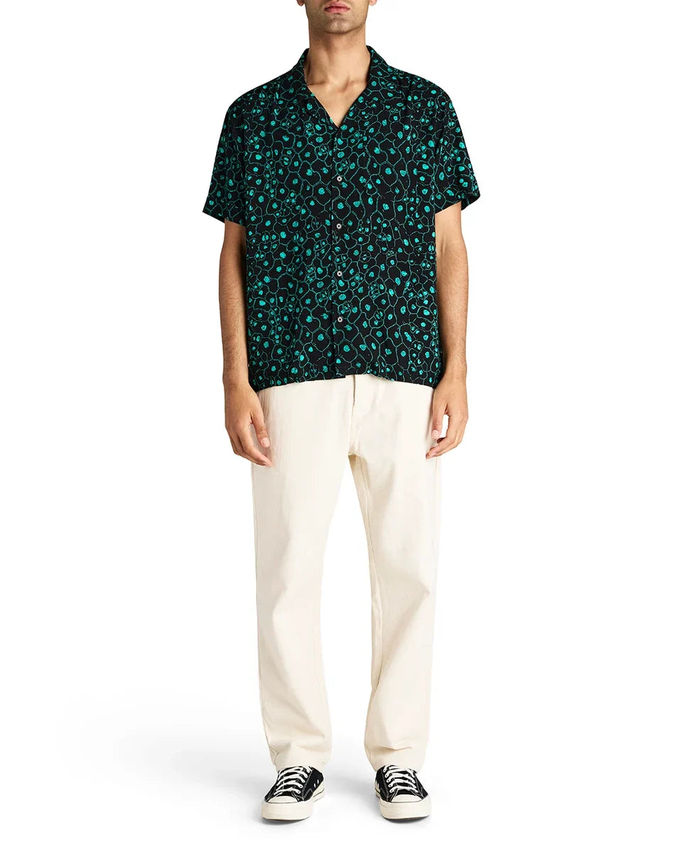 DEUS EX MACHINA PLANT CELL SHIRT BISCAY GREEN