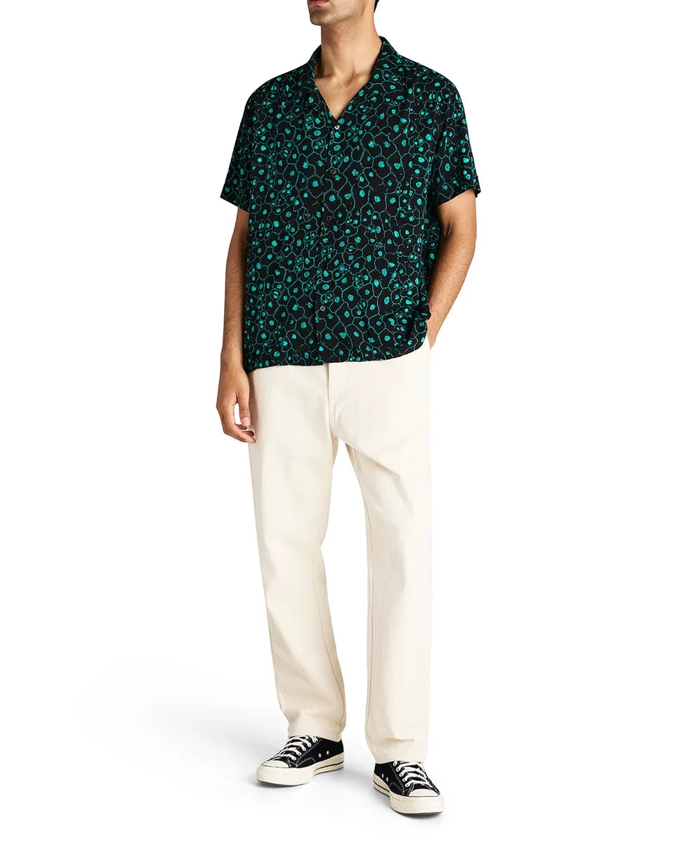 DEUS EX MACHINA PLANT CELL SHIRT BISCAY GREEN