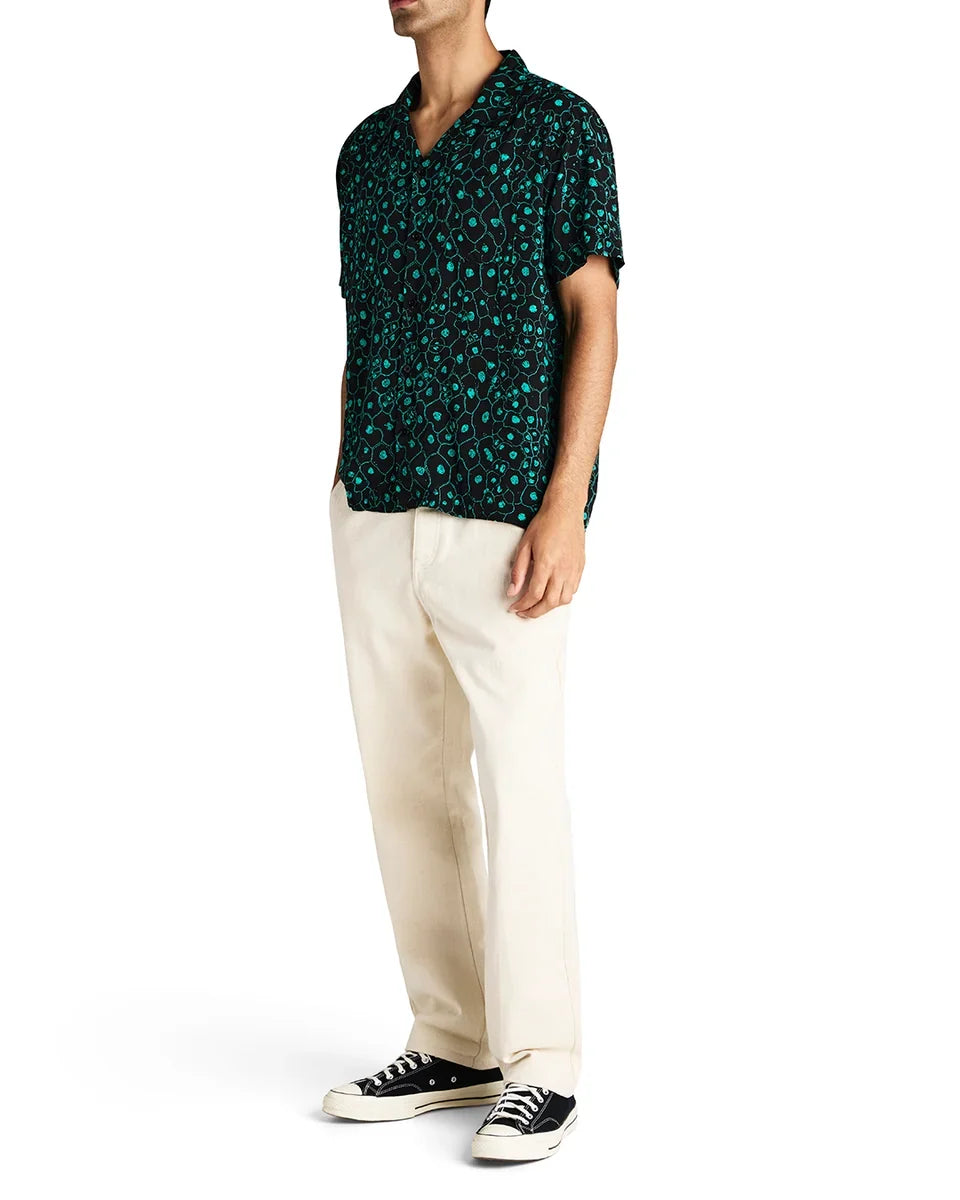 DEUS EX MACHINA PLANT CELL SHIRT BISCAY GREEN