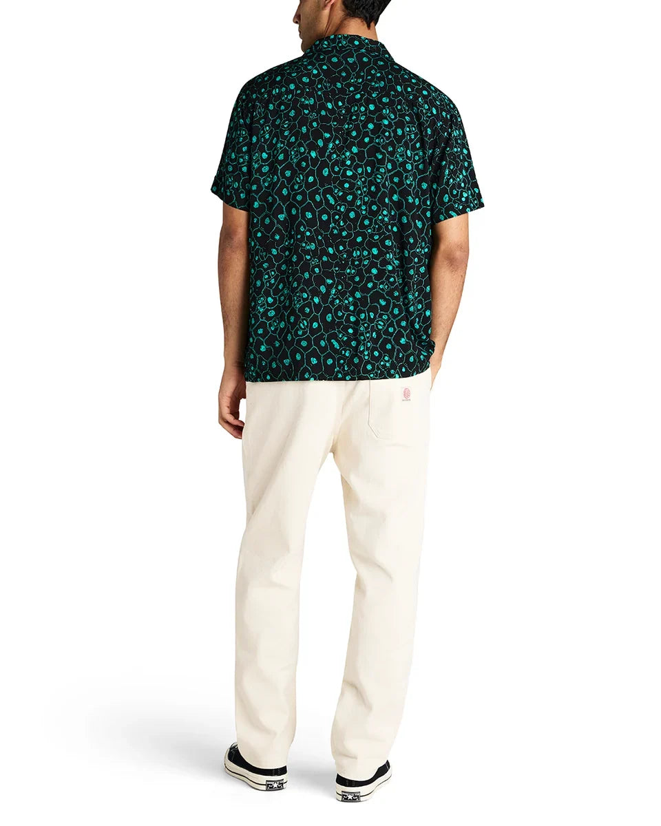 DEUS EX MACHINA PLANT CELL SHIRT BISCAY GREEN