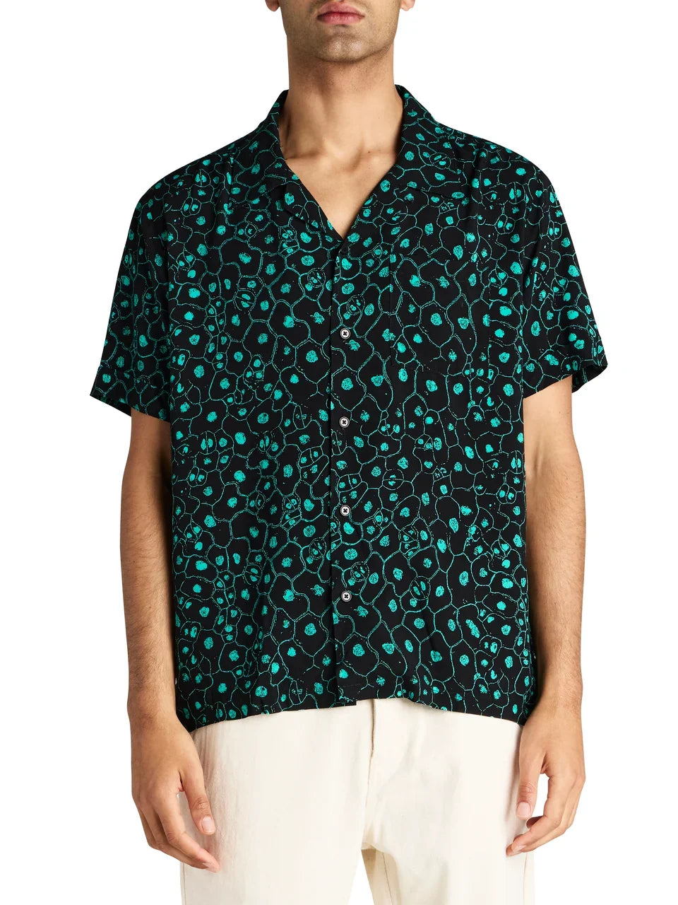 DEUS EX MACHINA PLANT CELL SHIRT BISCAY GREEN