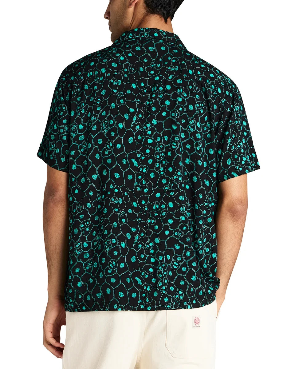 DEUS EX MACHINA PLANT CELL SHIRT BISCAY GREEN