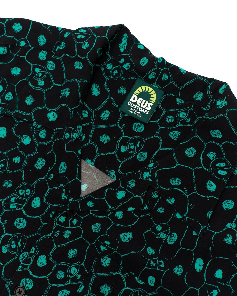 DEUS EX MACHINA PLANT CELL SHIRT BISCAY GREEN