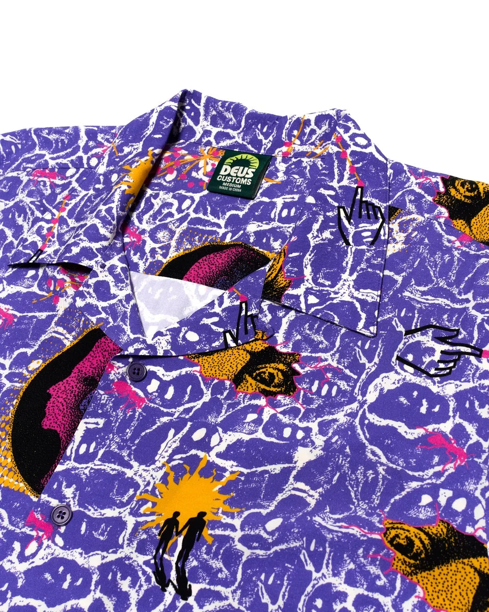 DEUS EX MACHINA FUTURE HISTORY SHIRT VIOLET
