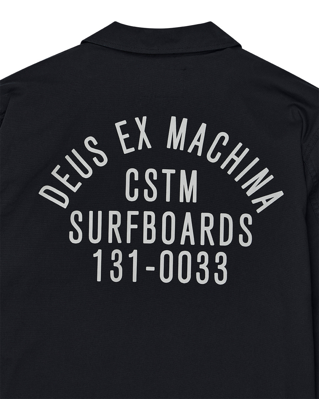 DEUS EX MACHINA TOMMY POPLIN SURF SHIRT - BLACK