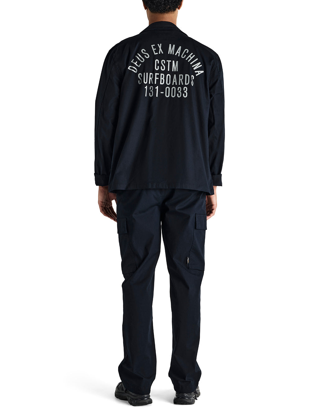 DEUS EX MACHINA TOMMY POPLIN SURF SHIRT - BLACK
