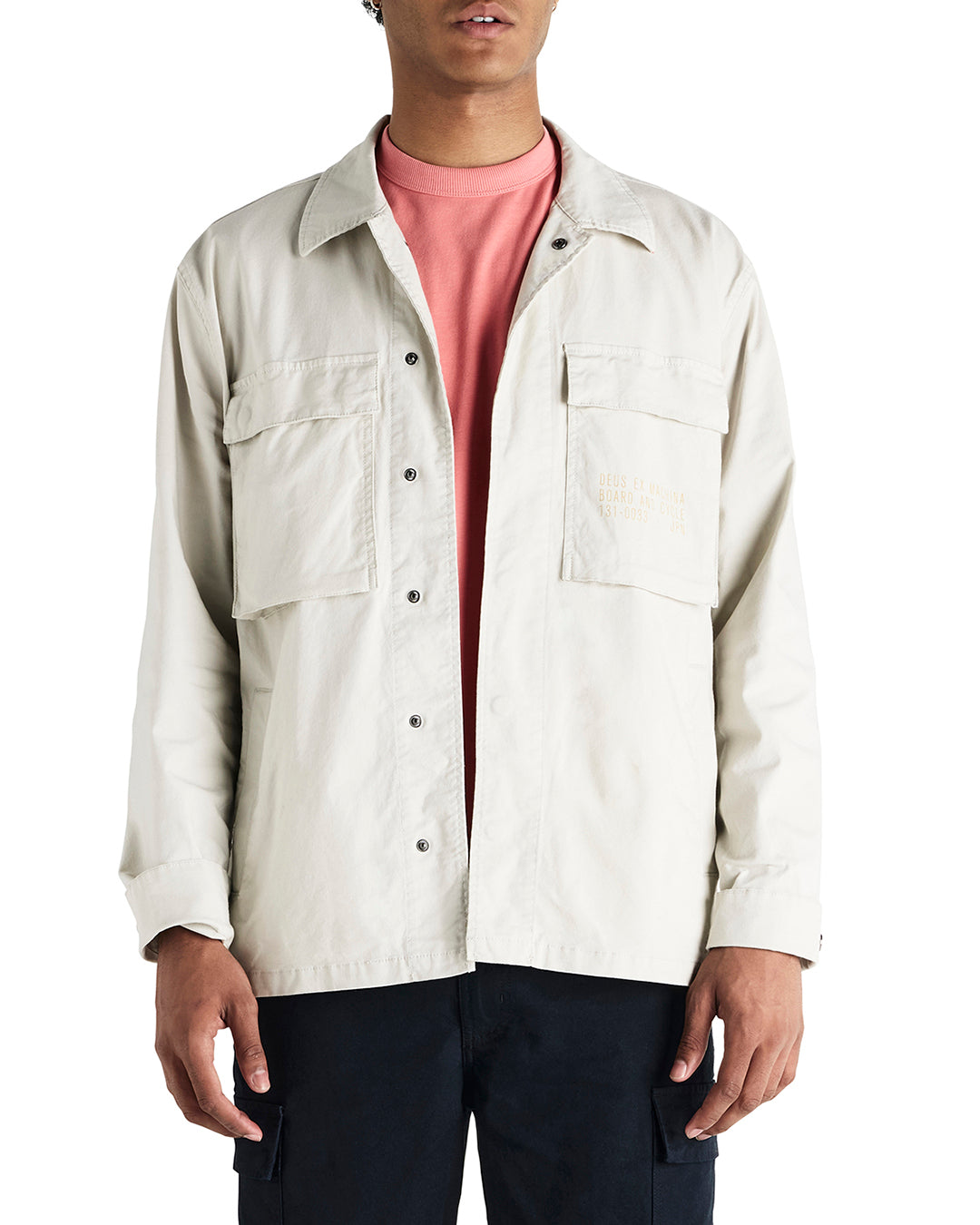 tommy-poplin-surf-shirt-dirty-white|Model