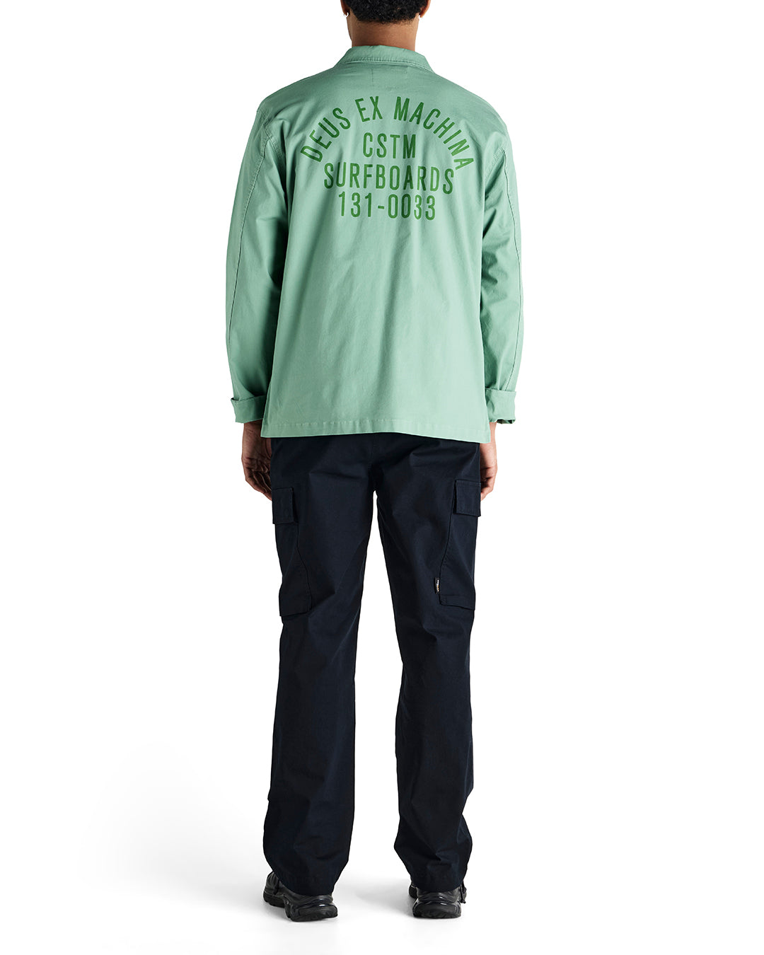DEUS EX MACHINA TOMMY POPLIN SURF SHIRT - SHALE GREEN
