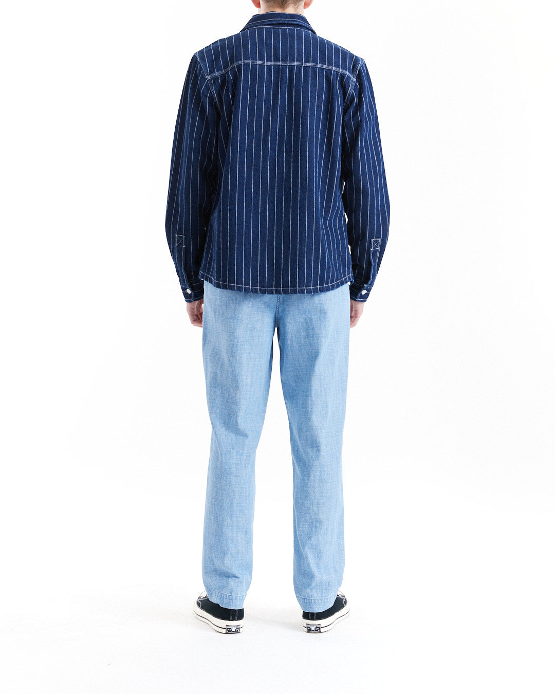 DEUS EX MACHINA VACAY STRIPE DENIM SHIRT - INDIGO
