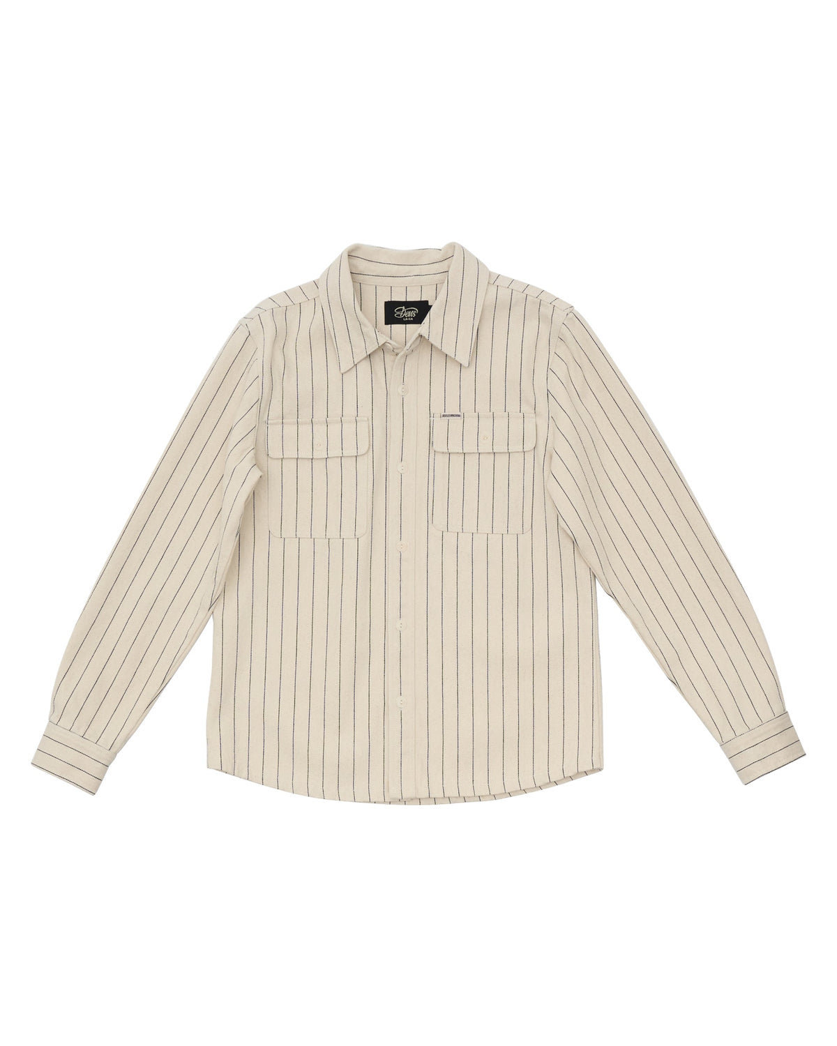 vacay-stripe-denim-shirt-natural|Flatlay