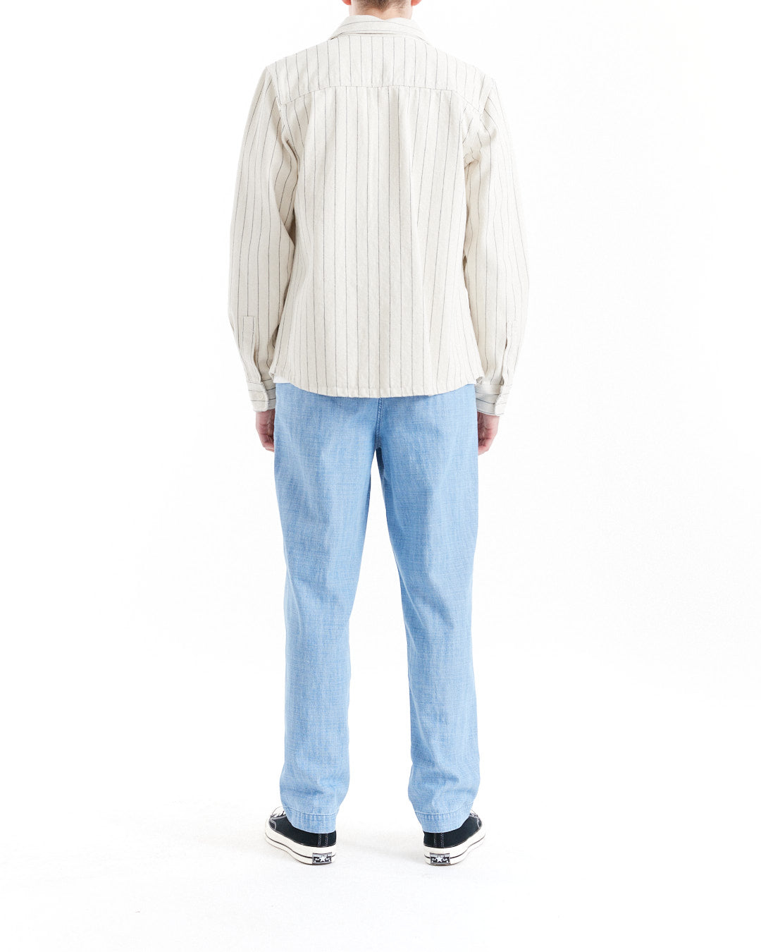 DEUS EX MACHINA VACAY STRIPE DENIM SHIRT - NATURAL