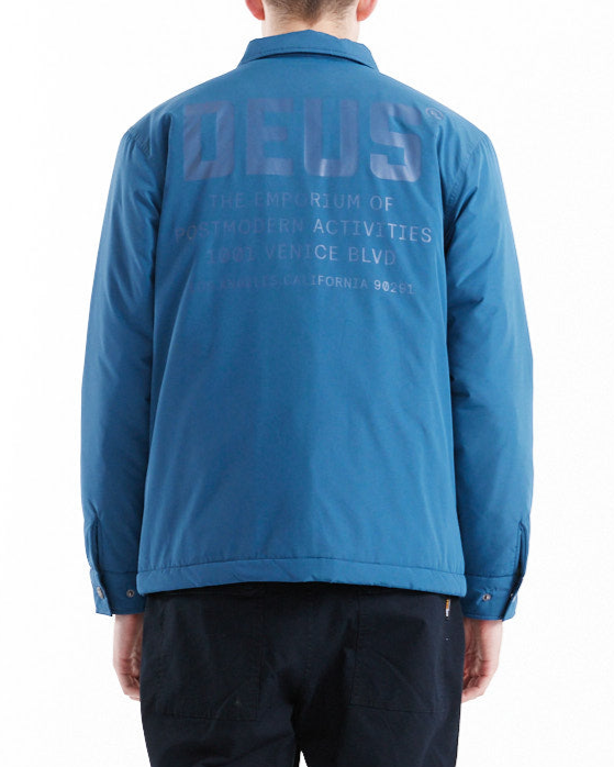 monty-padded-overshirt-legion-blue|Model