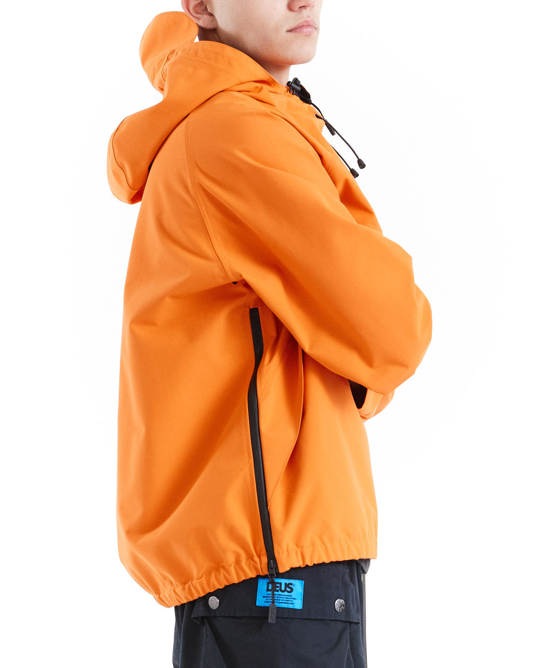 DEUS EX MACHINA RIPTIDE SMOCK JACKET - MANDARIN ORANGE