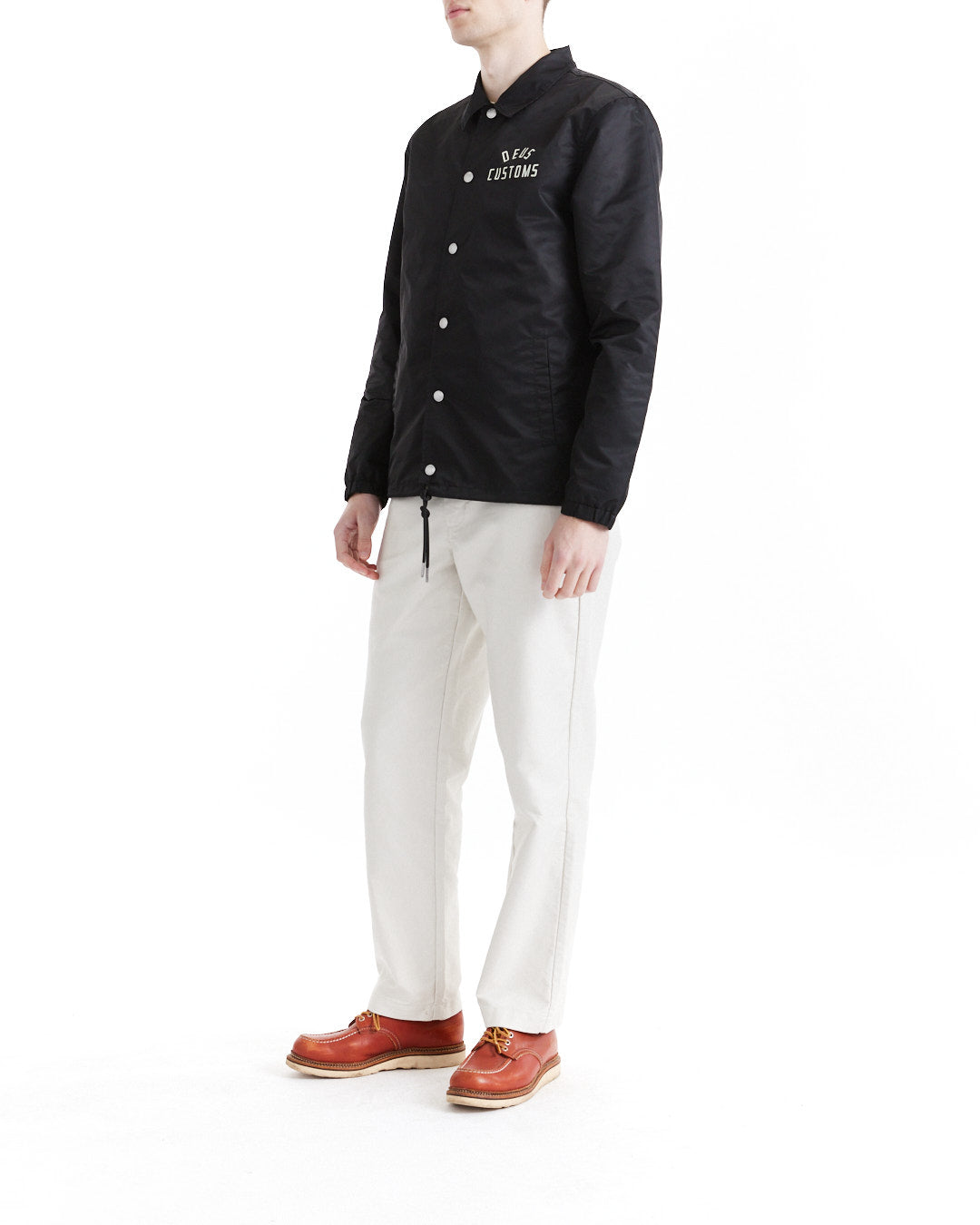 DEUS EX MACHINA ENGINEER NYLON COACH - BLACK