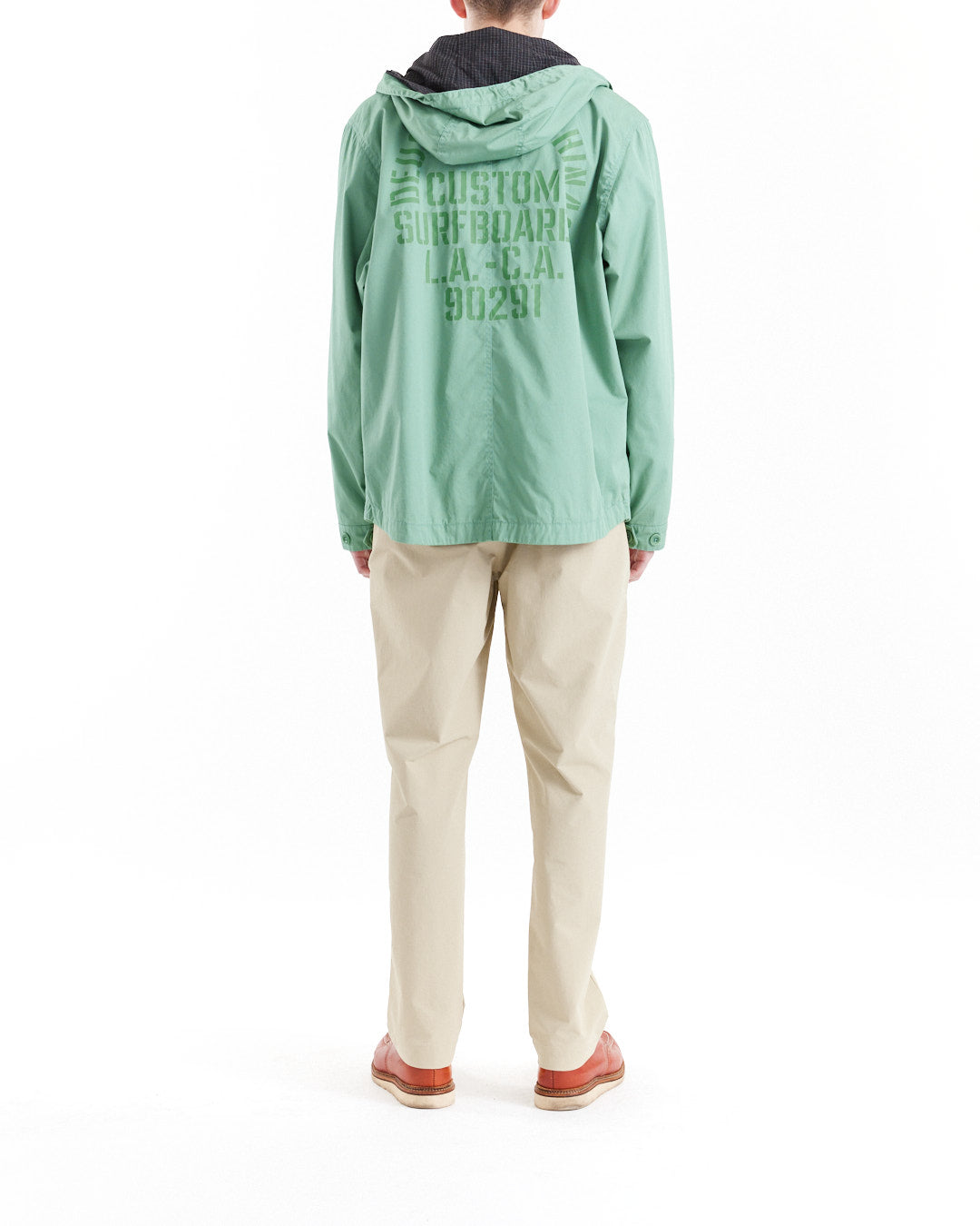 DEUS EX MACHINA MURPHY SHORT PARKA - SHALE GREEN