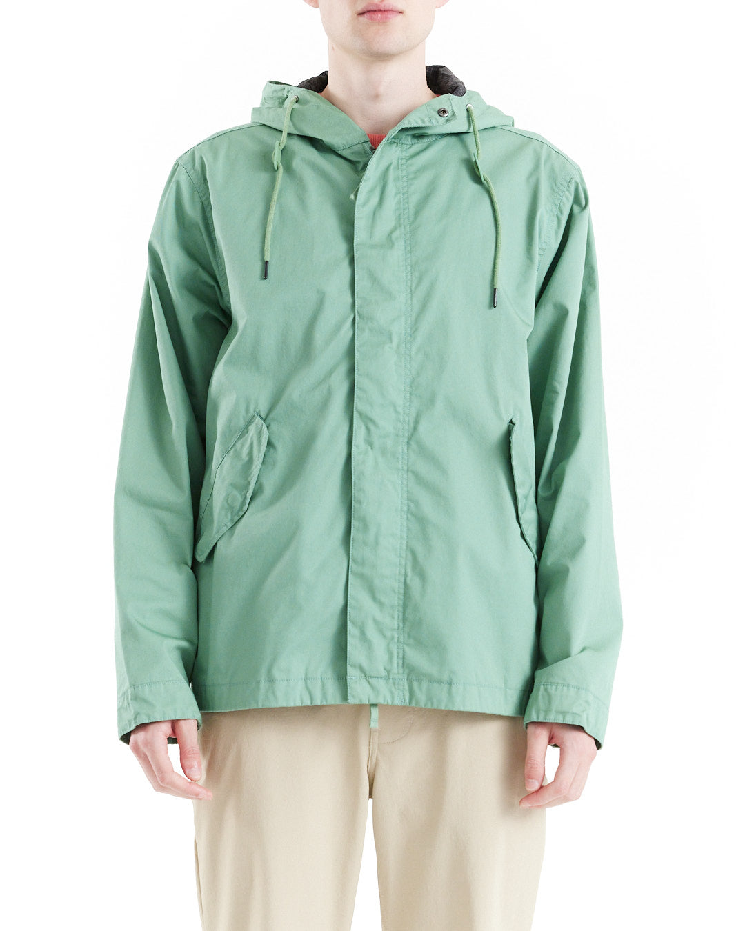murphy-short-parka-shale-green|Model