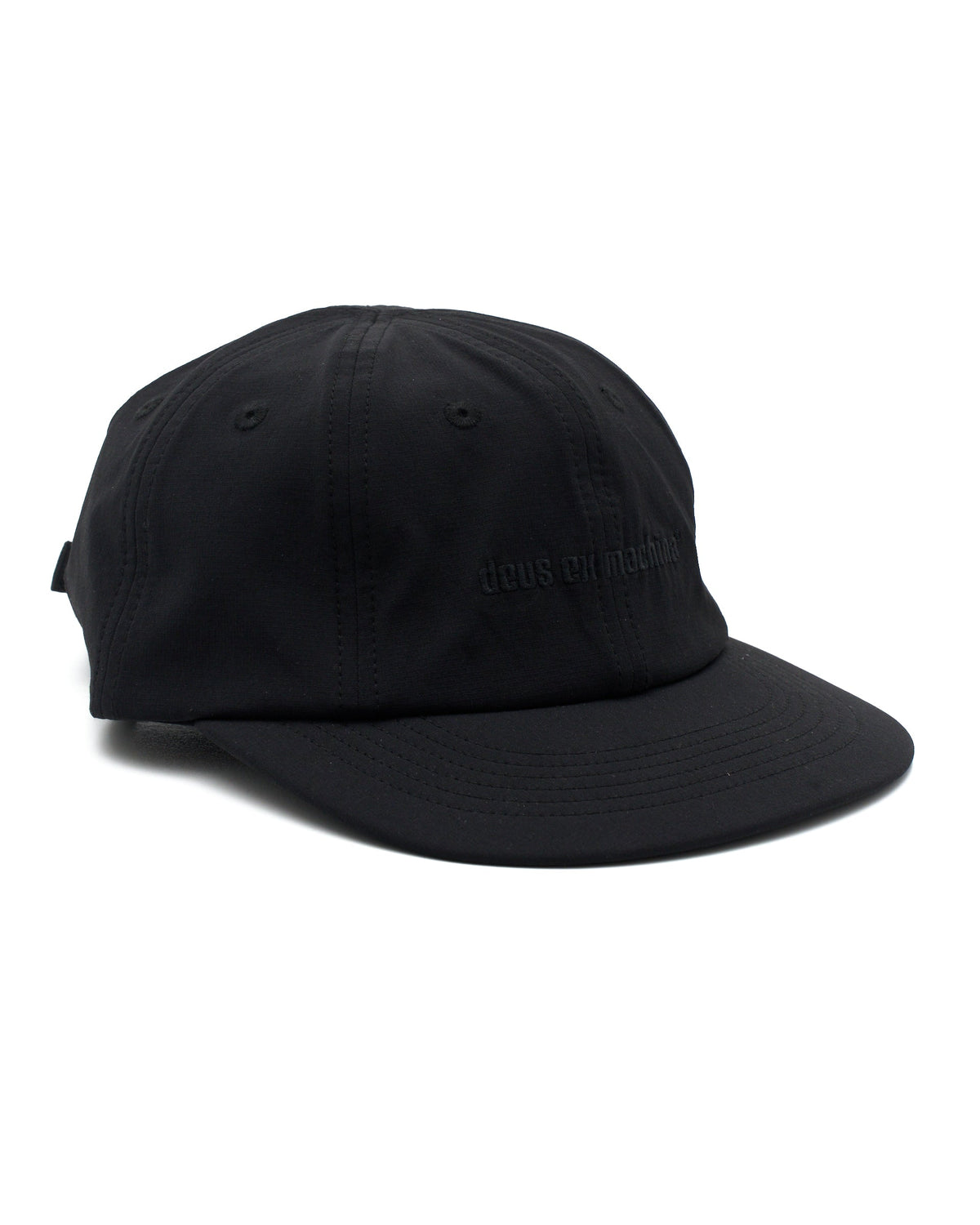 Late Night 8 Panel Cap - Black|Flatlay