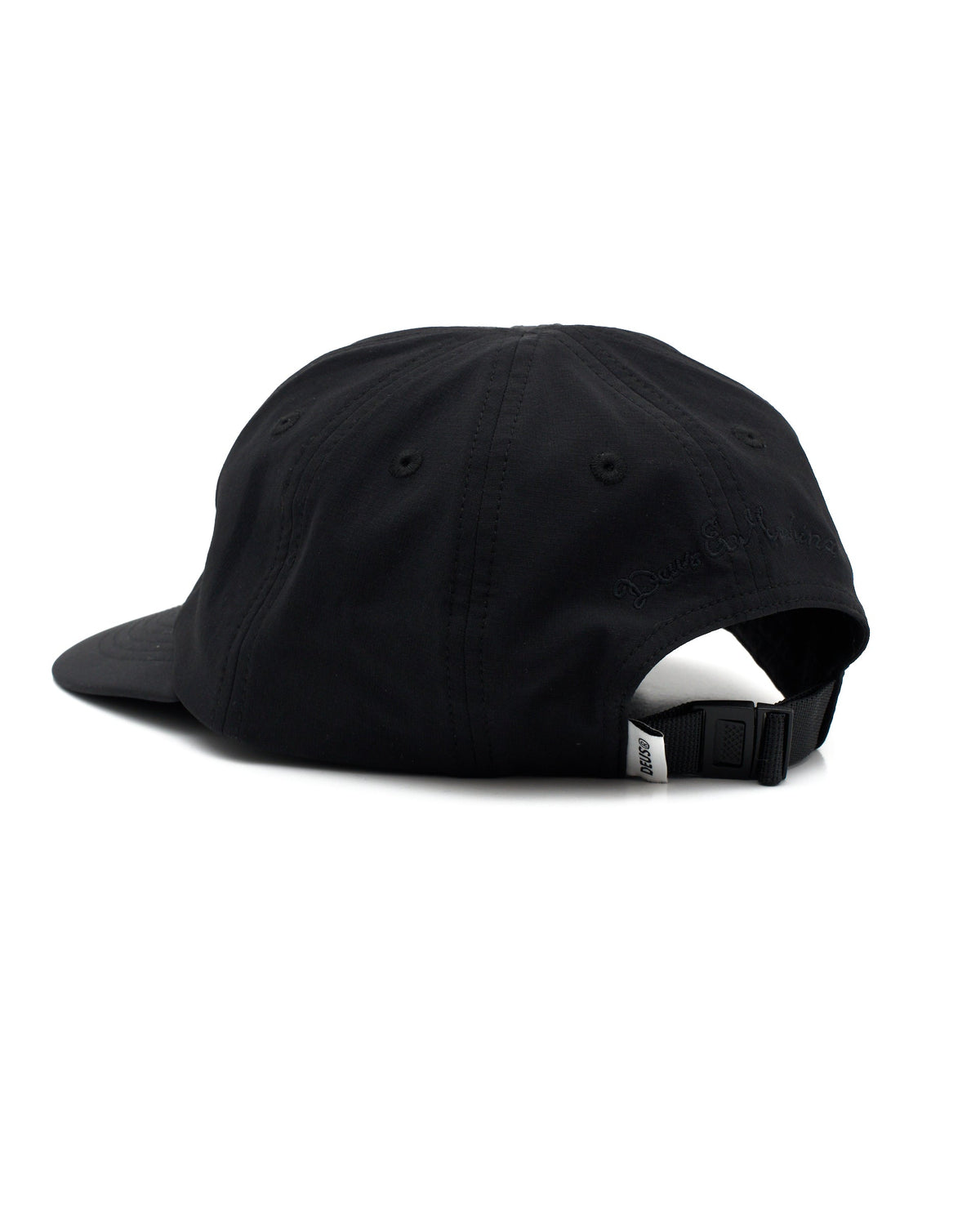 Late Night 8 Panel Cap - Black|Flatlay