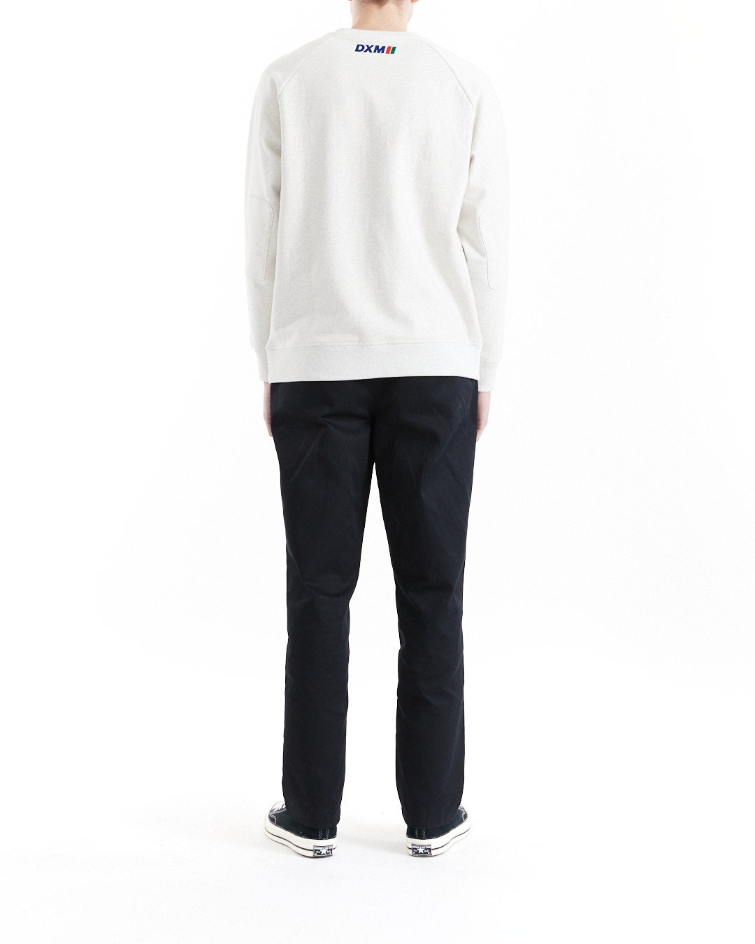 DEUS EX MACHINA ZONE OUT TEAM CREW - LIGHT GREY MARLE