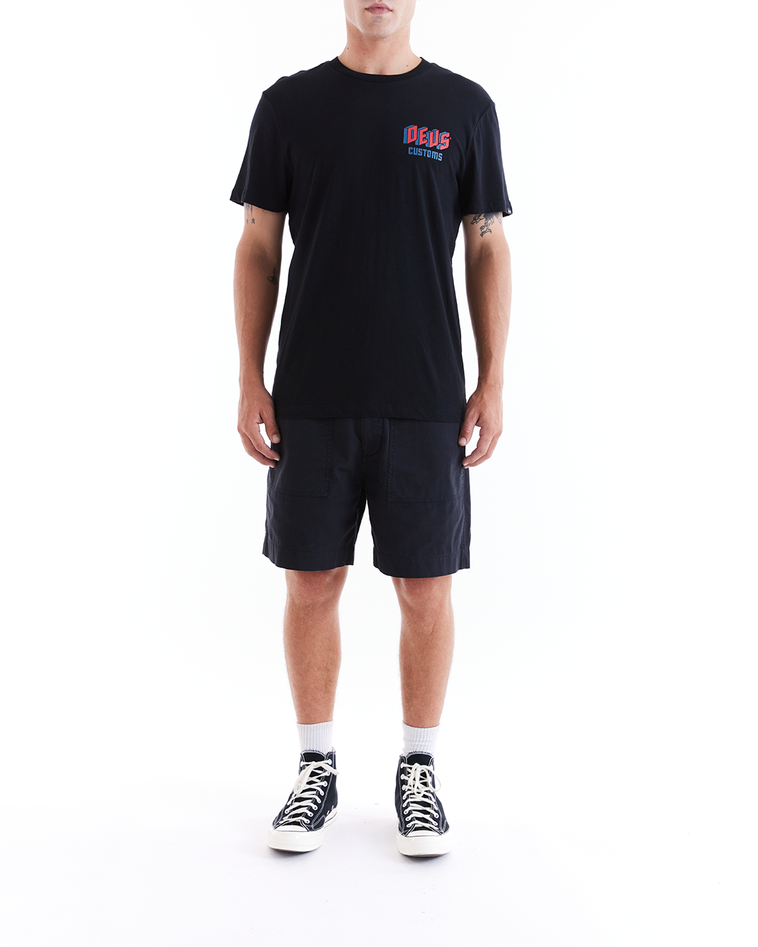 DEUS EX MACHINA SLAB TEE - BLACK