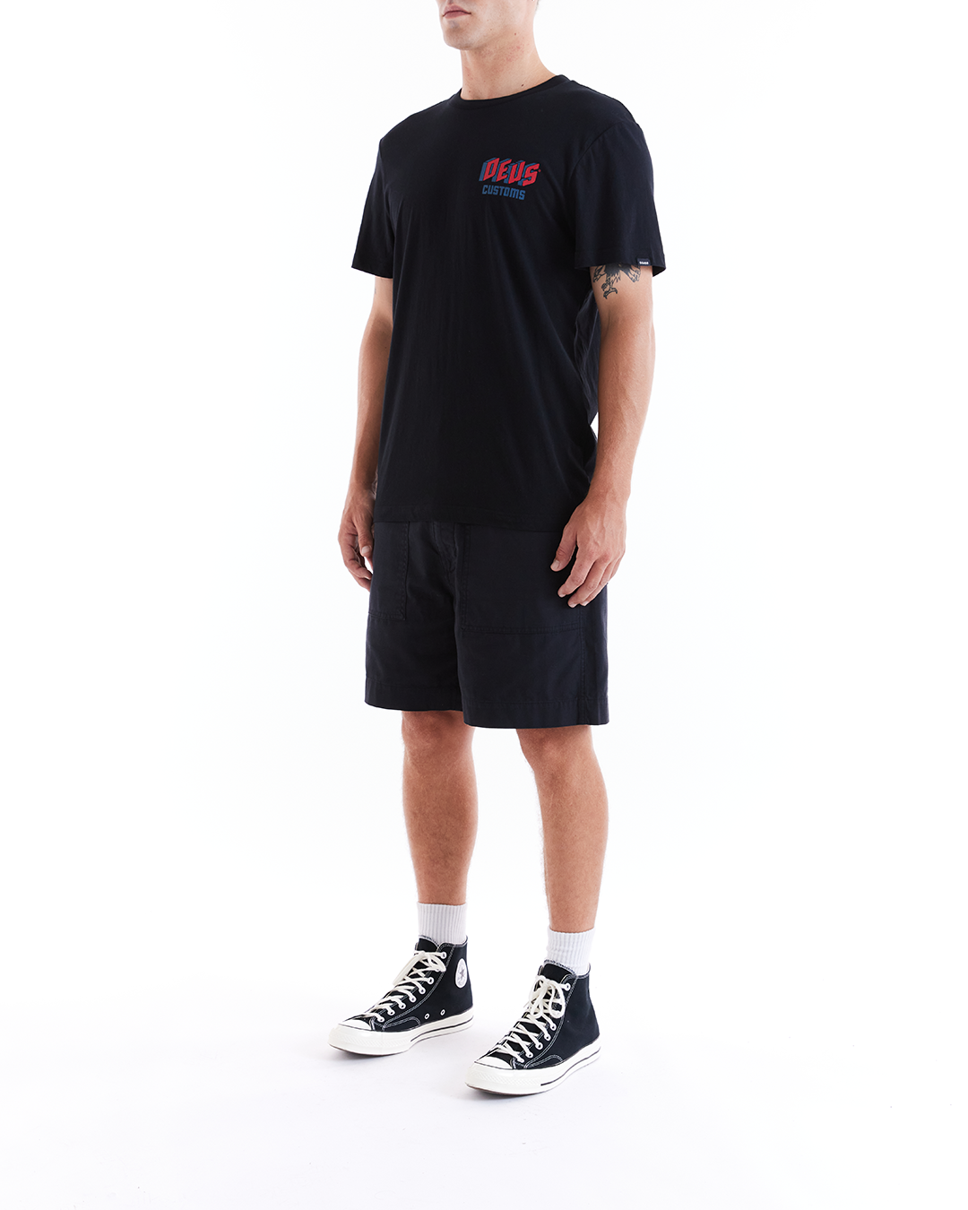 DEUS EX MACHINA SLAB TEE - BLACK